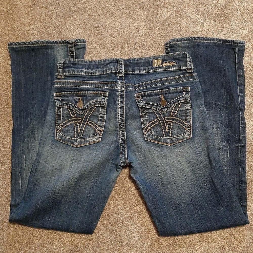 Kut from the Kloth So Low 4 Short Bootcut Jeans